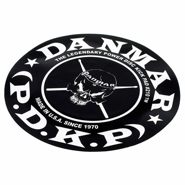 Danmar Power Disc Bass Drum Patch - Skull