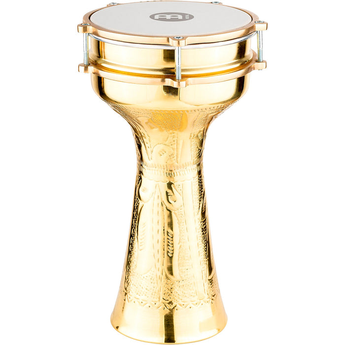 Meinl Hand-Engraved Darbuka 7-1/2in - Brass-Plated Copper