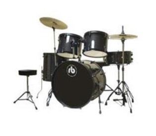 RB 5-piece Drumkit, Black Sparkle