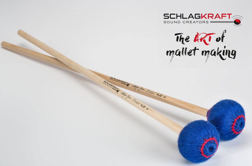 Schlagkraft Zivkovic NJZ-4R Marimba Mallets - medium, rattan