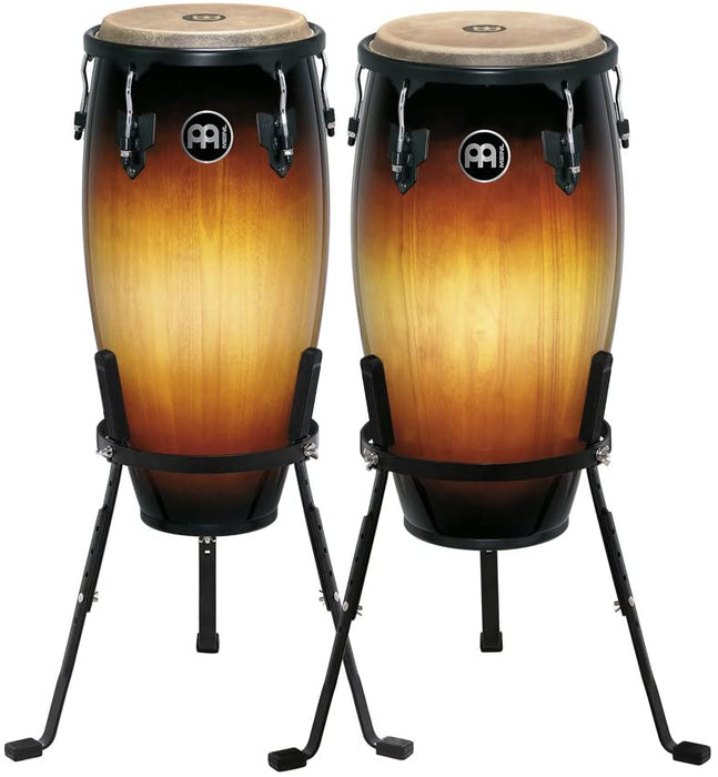 Paire de congas Meinl Headliner 11-12po (avec pieds) - vintage sunburst