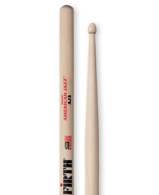 Baguettes de caisse claire Vic Firth American Jazz AJ3