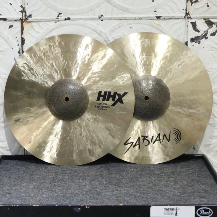 Sabian HHX Complex Medium Big Cup Hi-Hat Cymbals 15in