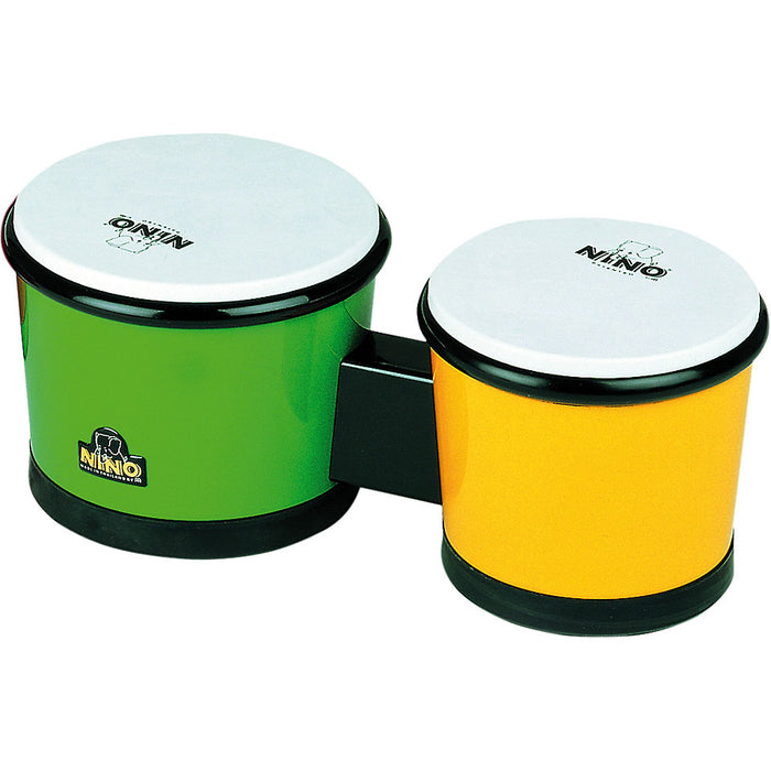 Bongos Meinl Nino ABS 6-1/2 et 7-1/2po - vert/jaune