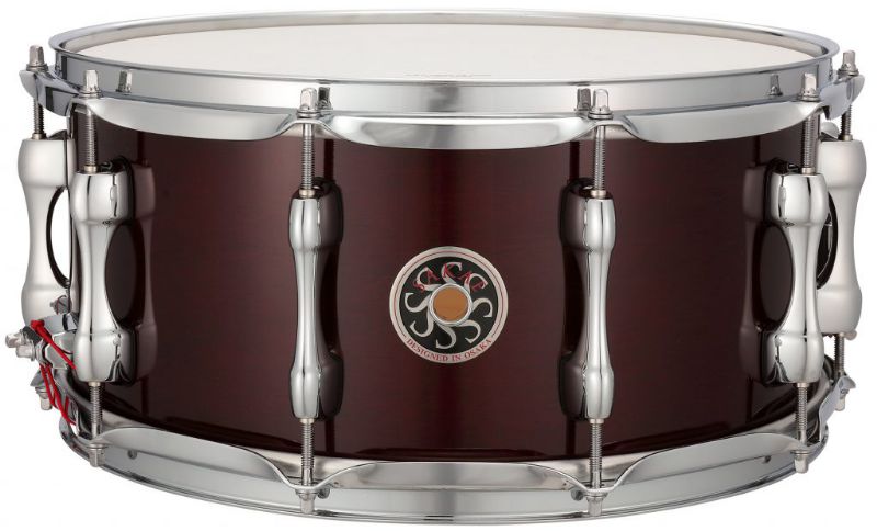 Caisse claire Sakae Maple 14X5.5po - Vin rouge