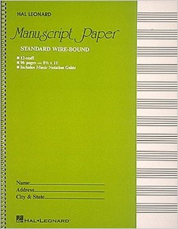 Standard Wirebound Manuscript Paper (Green Cover) 96 pages