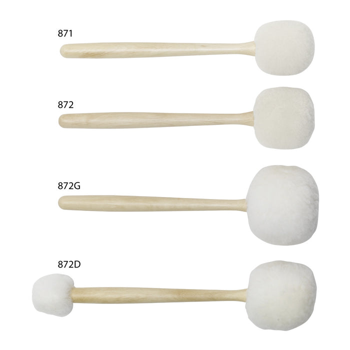 Kolberg 872D Bass Drum Mallet double-ended, lambskin