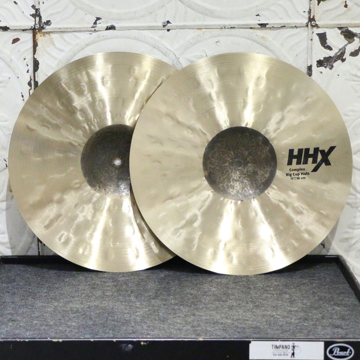 Sabian HHX Complex Medium Big Cup Hi-Hat Cymbals 15in