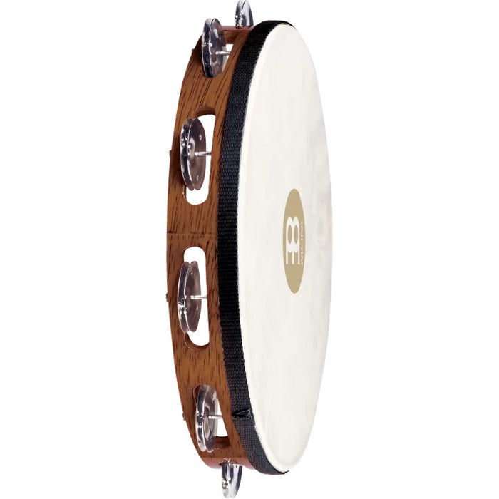 Meinl Traditional Goatskin Tambourine 10 inch 1 row steel jingles