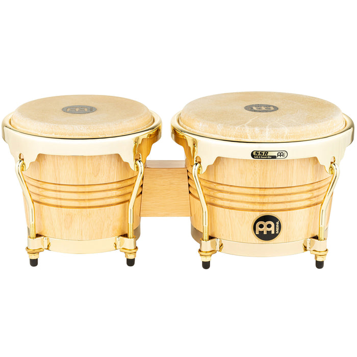 Meinl Wood Bongos 6-3/4 & 8in - high gloss, gold hardware