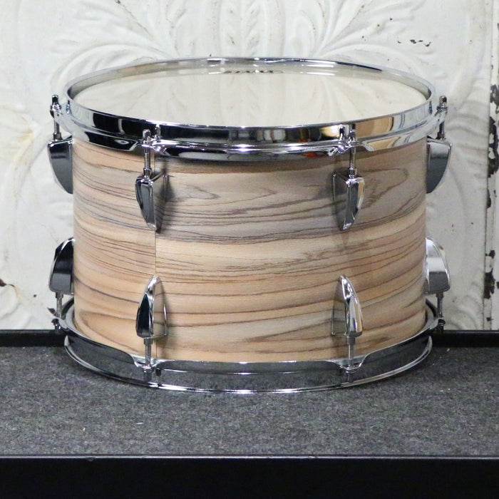 Batterie TAMA Imperialstar 20-10-12-14po + caisse claire 14po avec quincaillerie et cymbales - Natural Zebrawood Wrap