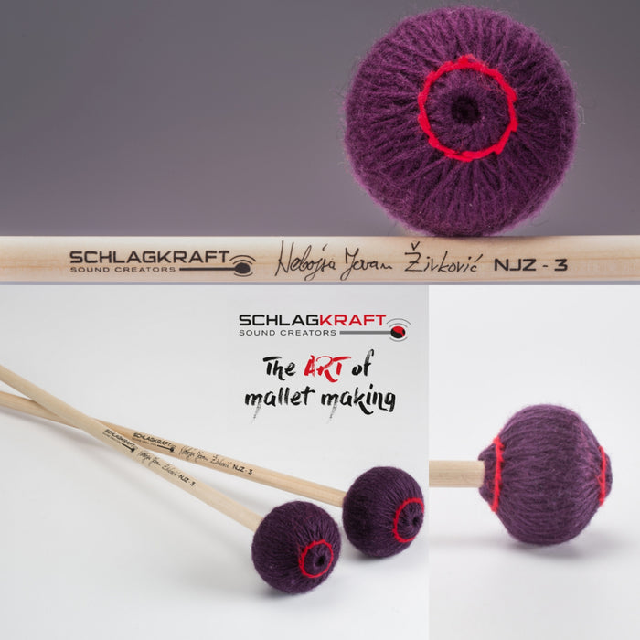 Schlagkraft Zivkovic NJZ-3R Marimba Mallets - medium-soft, rattan