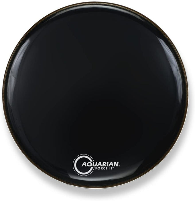 Aquarian Force II Resonant Head Gloss Black 24in