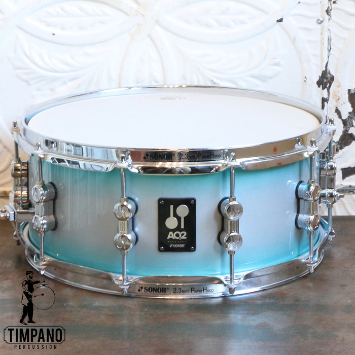 Sonor AQ2 Aqua Silver Burst Snare Drum 14X6in