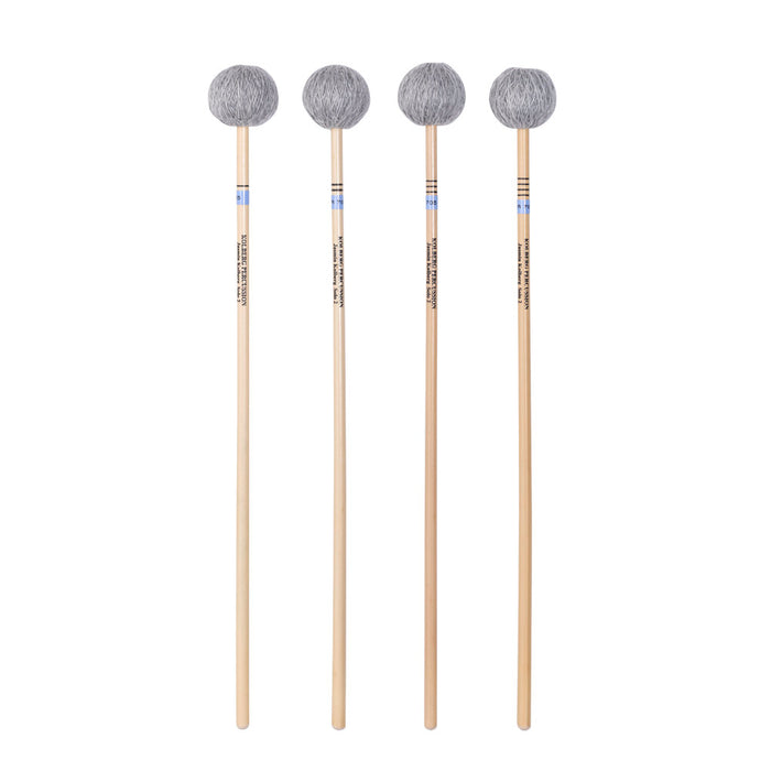 Kolberg R705 marimba mallets Jasmin Solo 2 blue set of 4, rattan