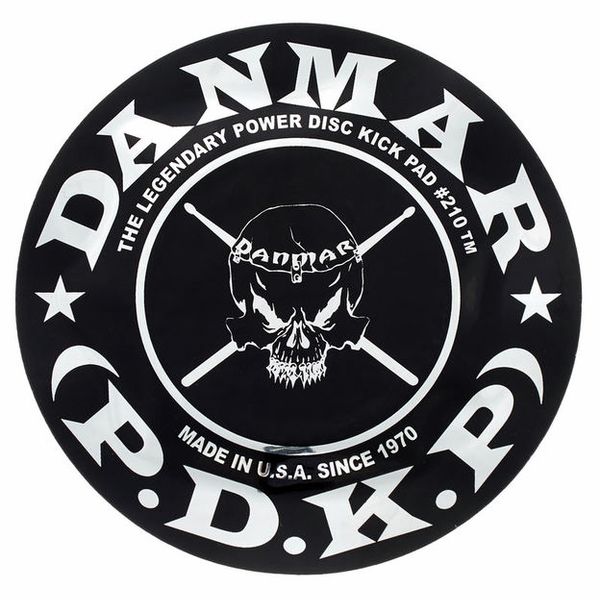 Danmar Power Disc Bass Drum Patch - Skull