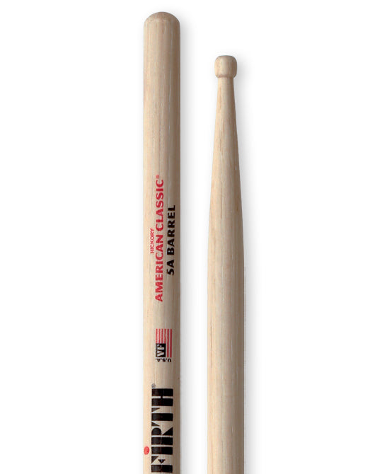 Baguettes de caisse claire Vic Firth American Classic 5A Barrel Tip