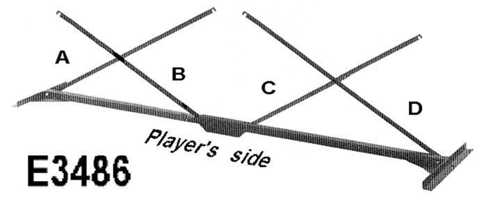 Musser M55 ENSEMBLE DE BARRE TRANSVERSALE INFÉRIEURE