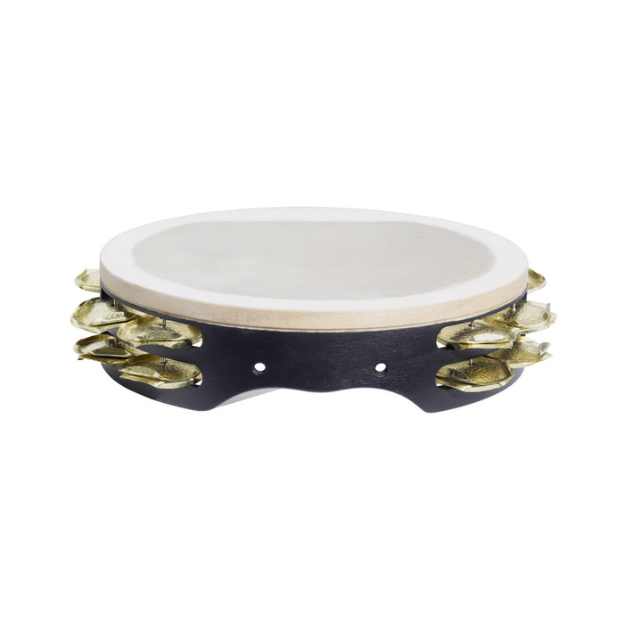 Kolberg 2025DB tambourine with natural head bronze 2 rows 10in