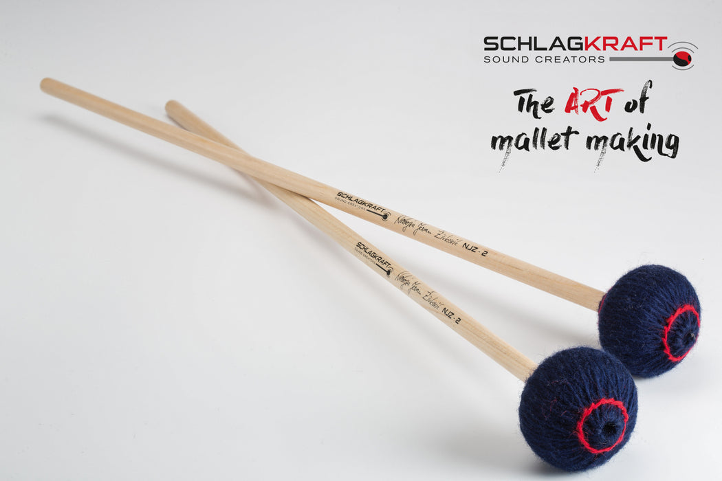 Schlagkraft Zivkovic NJZ-2R Marimba Mallets - soft, rattan