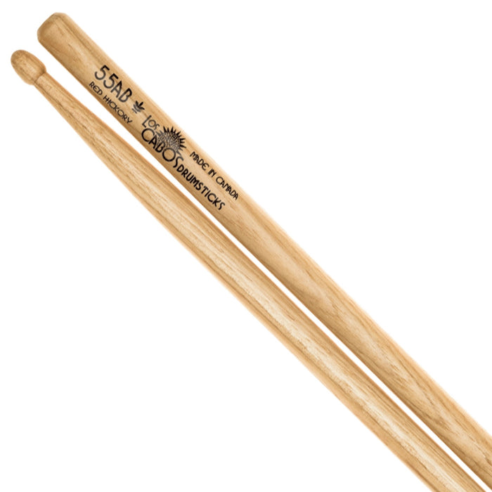 Los Cabos 55AB Drum Sticks - Red Hickory