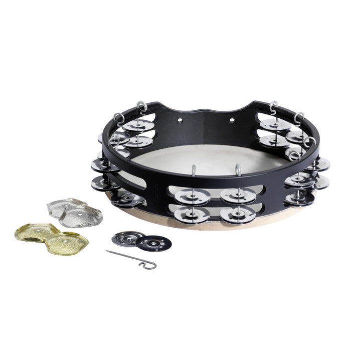 Kolberg 2025DW tambourine with natural head exchangeable jingles 10in