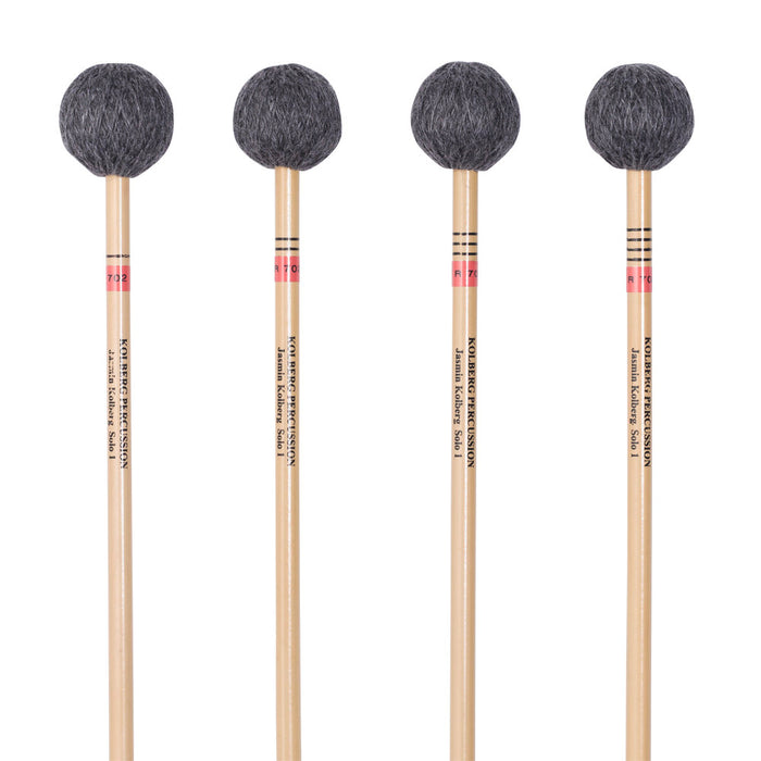 Kolberg R702 marimba mallets Jasmin Kolberg Solo 1 red set of 4 rattan