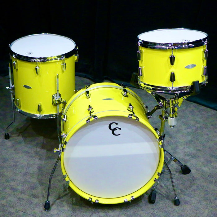 C&C Maple Gum Jazz Drumkit 18X14 12X8 14X14 - Sole Yellow