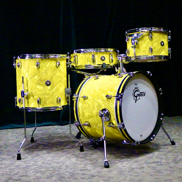 Gretsch Catalina Club Drum Kit 18-12-14in+14in - Yellow Satin Flame