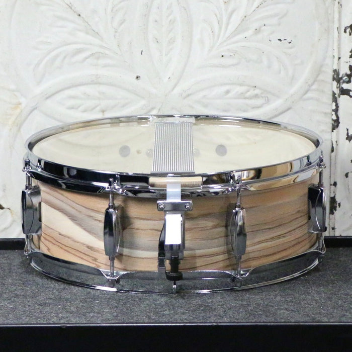 Batterie TAMA Imperialstar 20-10-12-14po + caisse claire 14po avec quincaillerie et cymbales - Natural Zebrawood Wrap