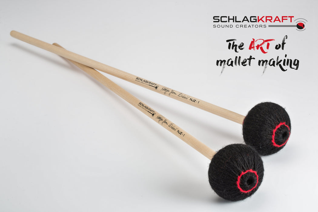 Schlagkraft Zivkovic NJZ-1R Marimba Mallets - very soft, rattan