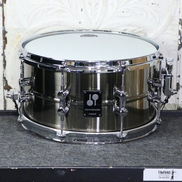 Sonor Kompressor Snare Drum Brass 13X7in