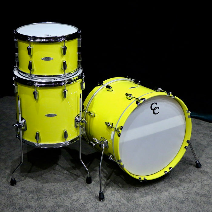 C&C Maple Gum Jazz Drumkit 18X14 12X8 14X14 - Sole Yellow