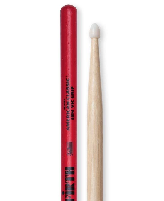 Baguettes de caisse claire Vic Firth 5B Vic Grip - nylon