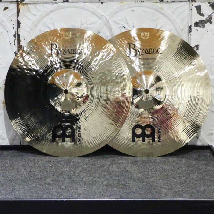 Cymbales hi-hat Meinl Byzance Brilliant Medium 14po (1210/1408g)