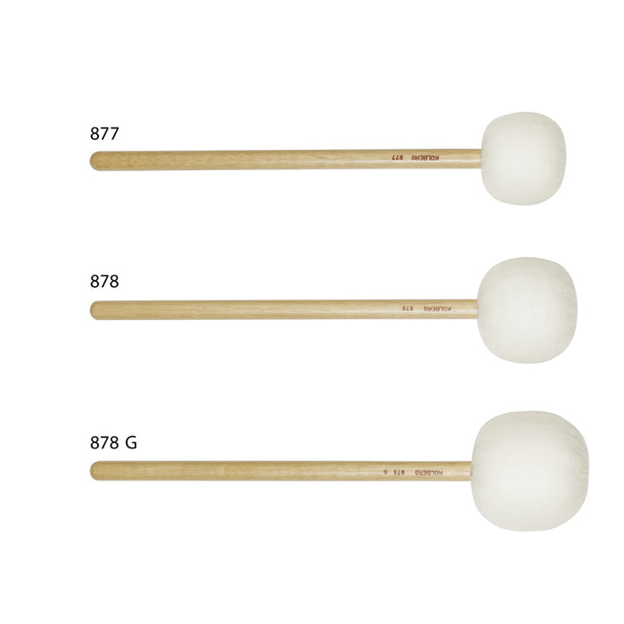 Kolberg 878G Bass Drum Roller Mallets, extra large