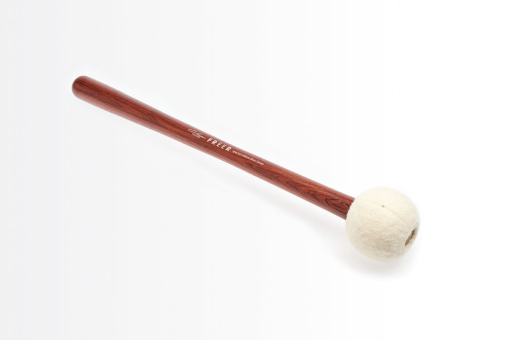 Freer Percussion BD4R Large Head General Bass Drum Mallet Rosewood Shaft