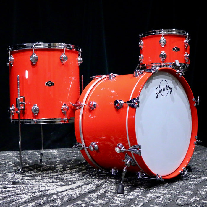 George Way Aristocrat Acacia Drumkit 22-12-16in - Hot Red