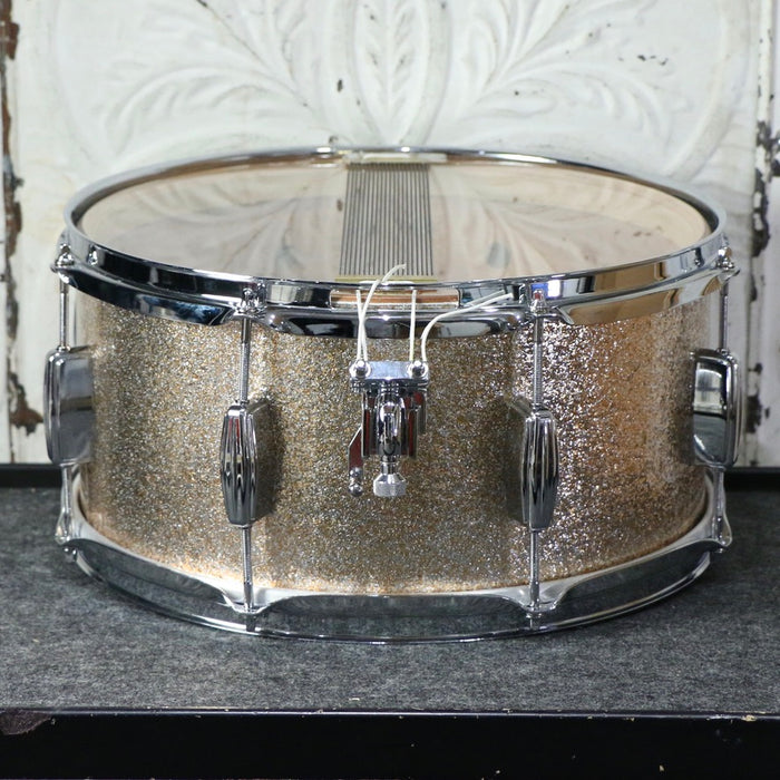 C&C 12th Vine Mahogany Snare 14X7in - Pink Champagne Sparkle