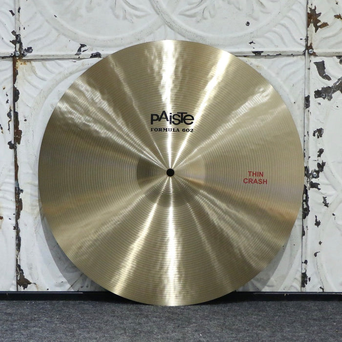 Cymbale crash Paiste Formula 602 Thin 17po (1126g)