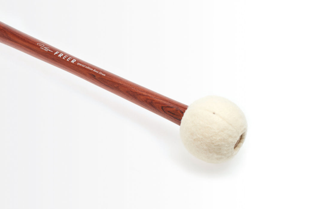 Freer Percussion BD4R Large General Bass Drum Mallet Rosewood