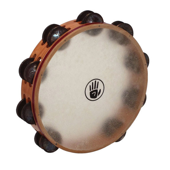 Tambourine Black Swamp Aged Brass peau naturelle 10po