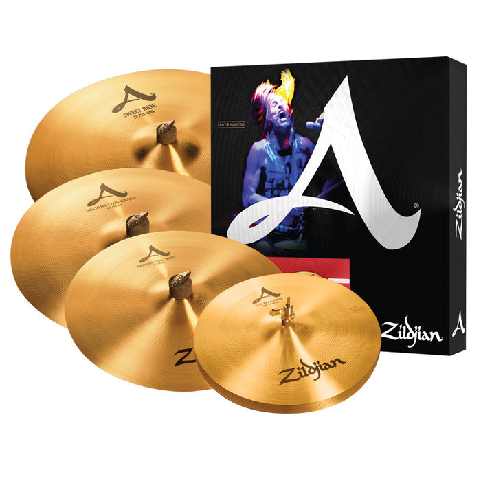 Zildjian A Sweet Ride Cymbal Pack 14-16-21in + FREE 18in