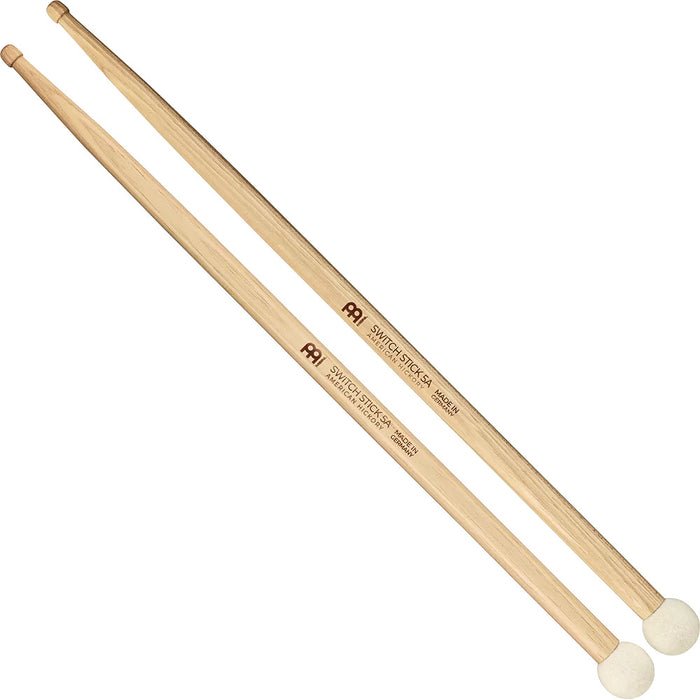 Meinl Switch Stick 5A drumstick hickory hybrid wood tip - pair