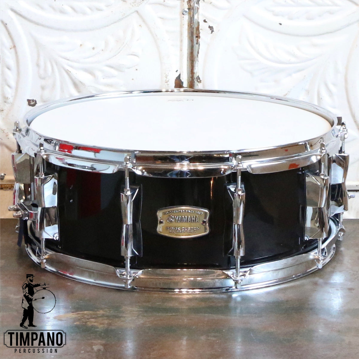 Yamaha Stage Custom Snare Drum 14X5.5in Real Black — Timpanopercussion