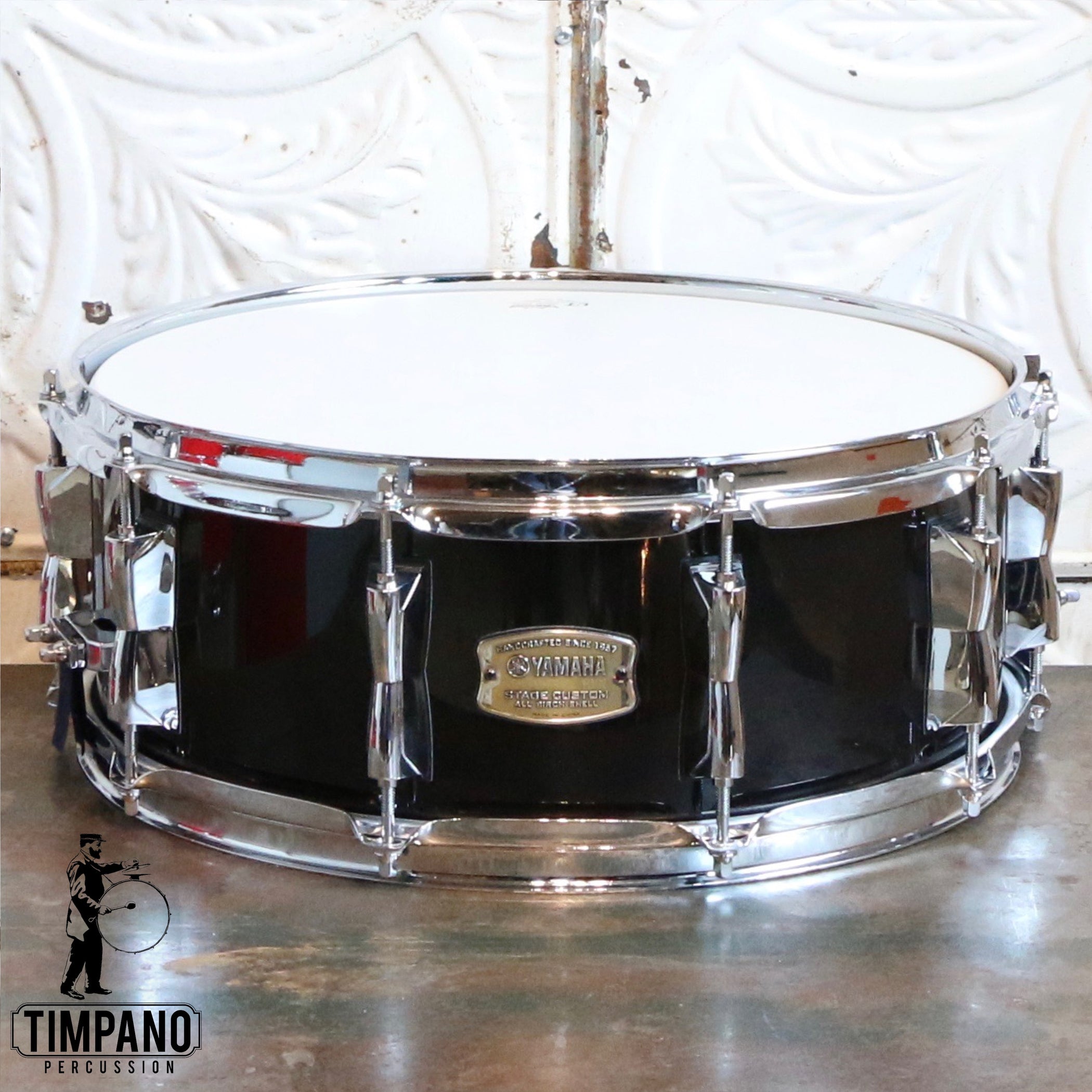 Yamaha Stage Custom Snare Drum 14X5.5in Real Black — Timpanopercussion