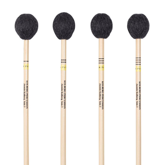 Kolberg R711 marimba mallets Jasmin Kolberg Solo 3 yellow set of 4 rattan