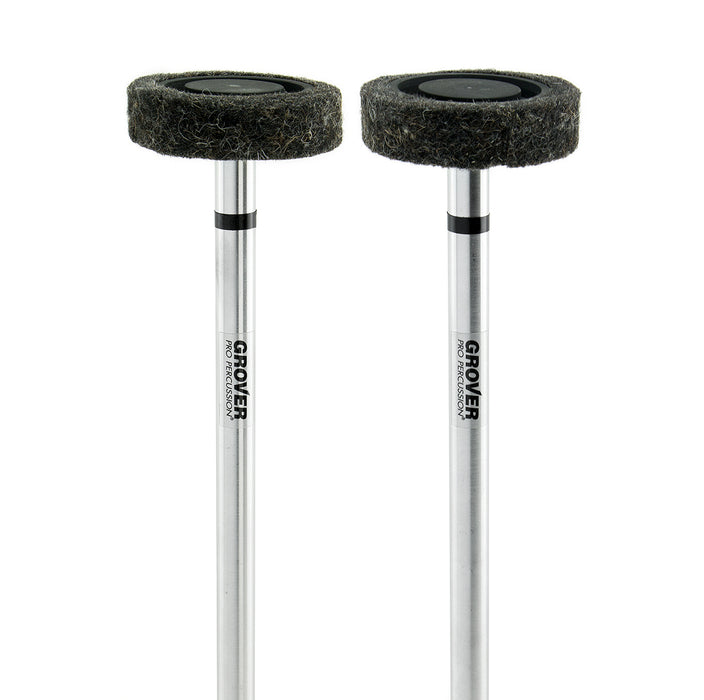 Grover TT-4A Black Rolling Gong Mallets (Pair)