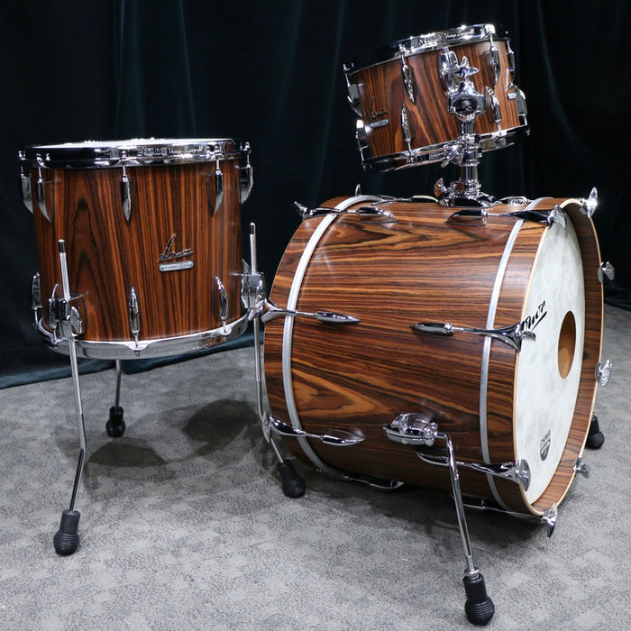 Sonor Vintage Drum Kit 20-12-14in - Rosewood Semi Gloss wood veneer finish