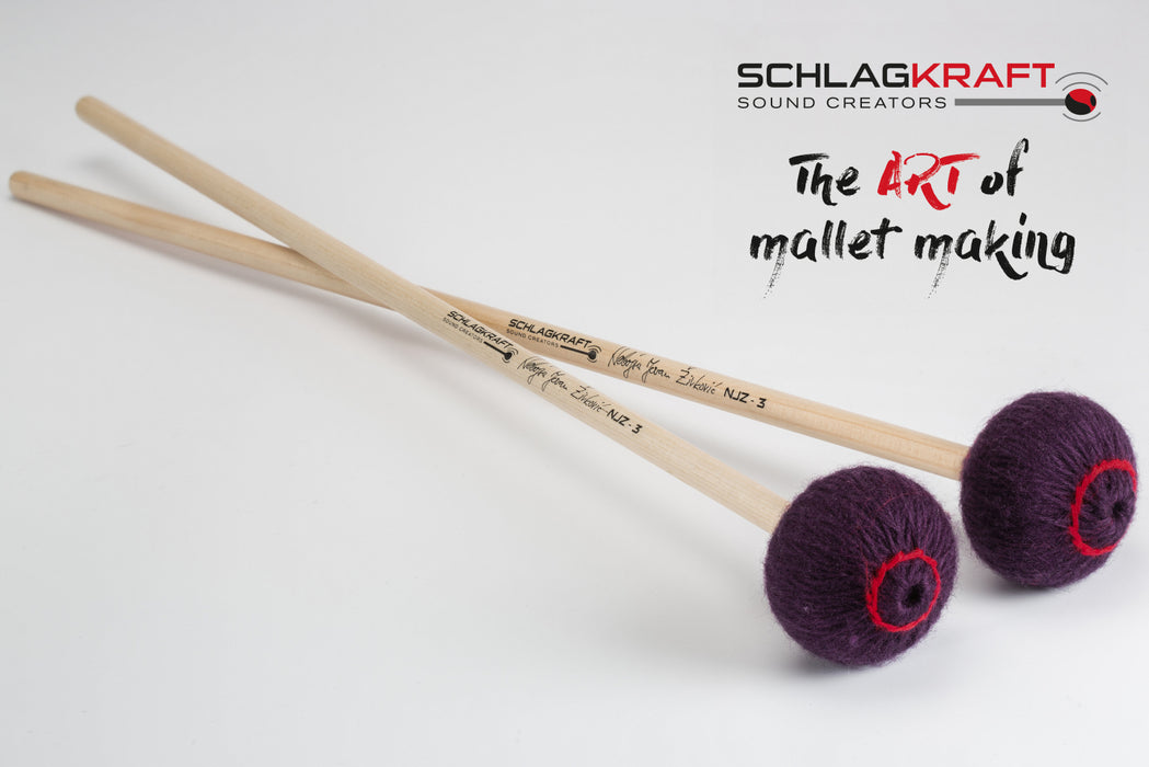 Schlagkraft Zivkovic NJZ-3R Marimba Mallets - medium-soft, rattan